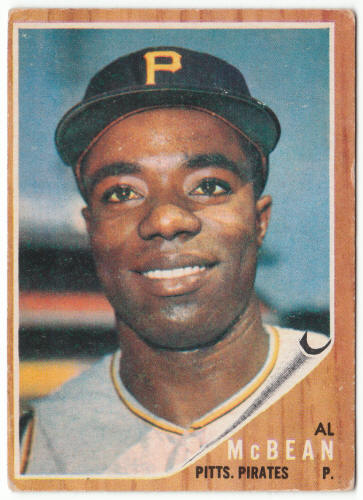 1962 Topps Baseball #424 Al McBean Rookie Card