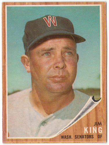 1962 Topps Baseball #42 Jim King