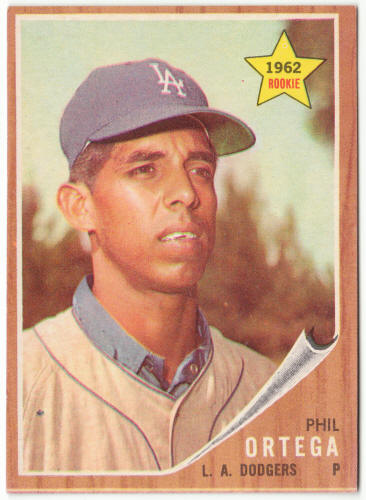 1962 Topps Baseball #69 Phil Ortega Rookie Card