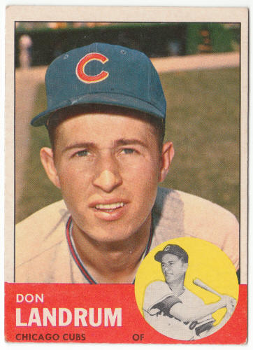 1963 Topps Baseball #113 Don Landrum