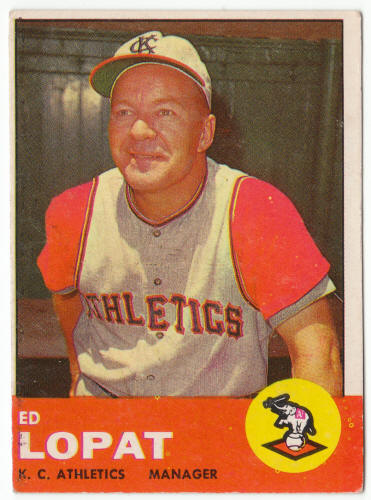 1963 Topps Baseball #23 Ed Lopat