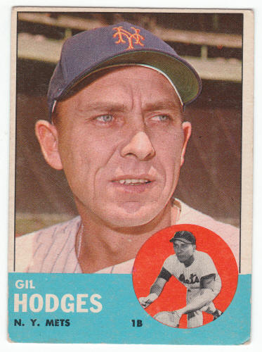 1963 Topps Gil Hodges #245 front