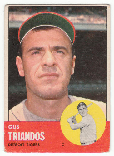1963 Topps Gus Triandos #475 front