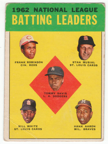 1963 Topps National League Batting Leaders #1 front