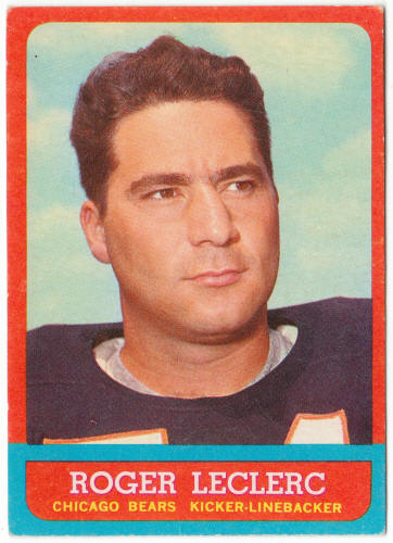 1963 Topps Football #64 Roger Leclerc