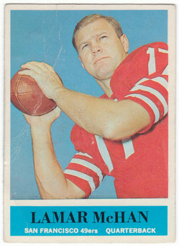 1964 Philadelphia Gum Football #163 Lamar McHan