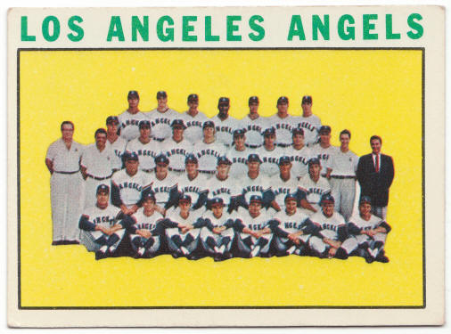 1964 Topps Baseball #213 Los Angeles Angels Team Card