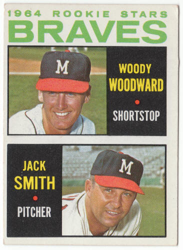 1964 Topps #378 Braves Rookies Woody Woodward front