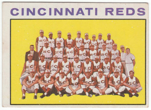 1964 Topps Cincinnati Reds Team Card #403