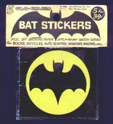 Batman 1966 Bat Stickers