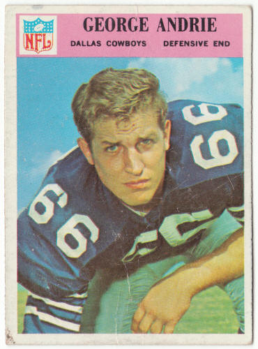 1966 Philadelphia Gum Football #54 George Andrie Rookie Card