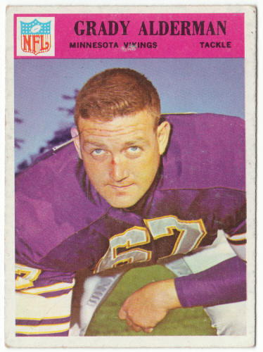 1966 Philadelphia Gum Football #106 Grady Alderman