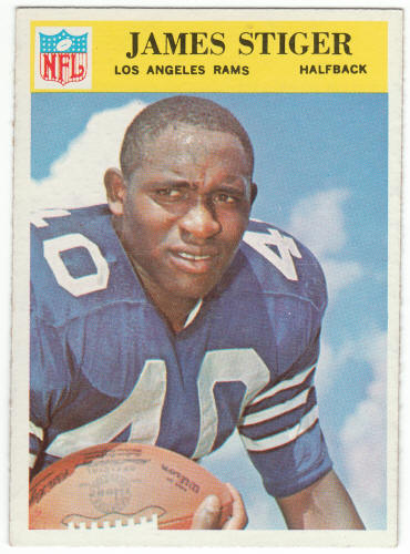 1966 Philadelphia Gum Jim Stiger Rookie Card front