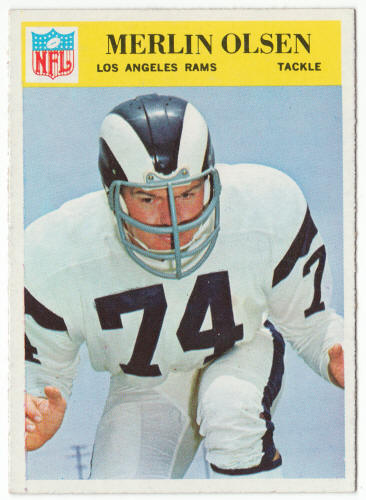 1966 Philadelphia Gum #102 Merlin Olsen