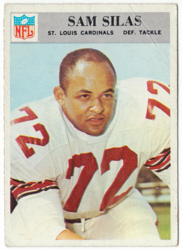 1966 Philadelphia Gum Football #166 Sam Silas Rookie Card