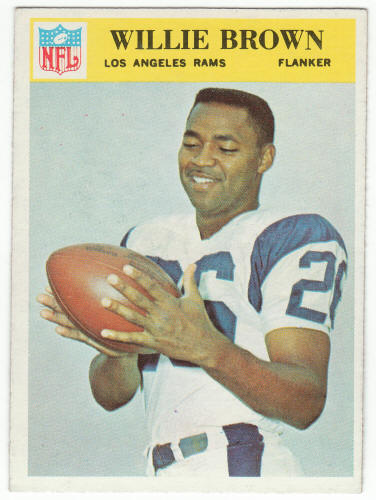 1966 Philadelphia Gum Willie Brown Rookie Card front