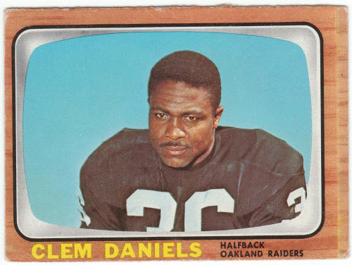 1966 Topps Football #107 Clem Daniels