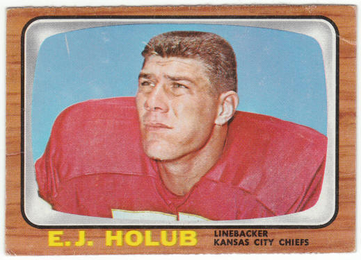 1966 Topps Football #70 E J Holub