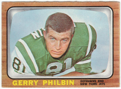 1966 Topps Football #98 Gerry Philbin