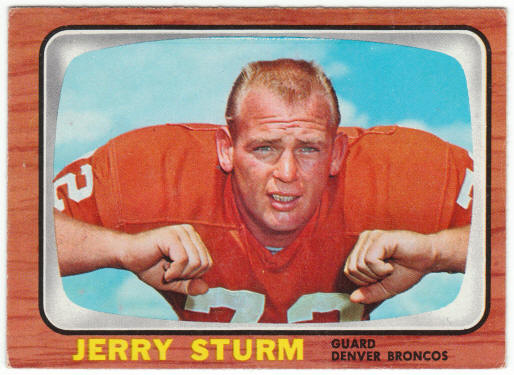 1966 Topps Football #44 Jerry Sturm