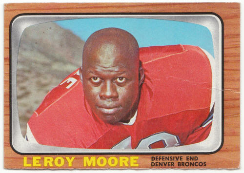 1966 Topps Football #41 Leroy Moore Rookie Card