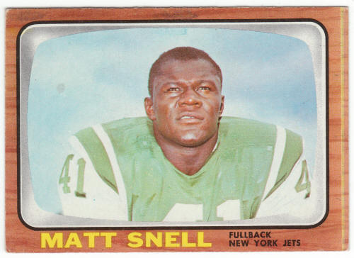 1966 Topps #102 Matt Snell card