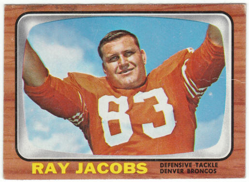 1966 Topps Football #37 Ray Jacobs