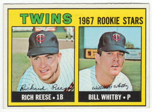 1967 Topps Baseball #486 Twins Rookies Rich Reese Bill Whitby