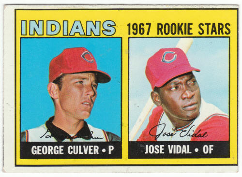 1967 Topps Baseball #499 Indians Rookies George Culver Jose Vidal