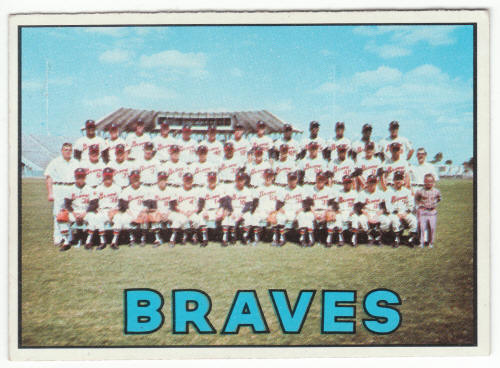 1967 Topps Atlanta Braves Team Card 477 Ex/M