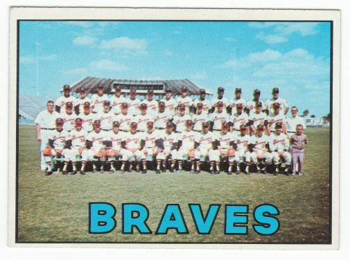 1967 Topps #477 Atlanta Braves Team Card Ex+