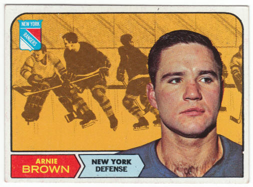 1968-69 Topps Hockey #68 Arnie Brown