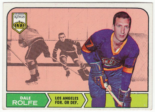 1968-69 Topps Hockey #41 Dale Rolfe Rookie Card