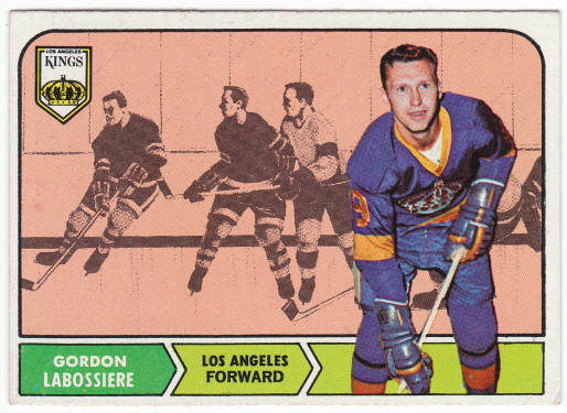 1968-69 Topps Hockey #38 Gordon Labossiere Rookie Card