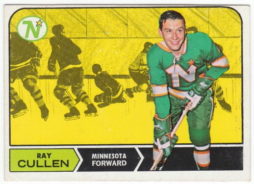 1968-69 Topps Hockey #54 Ray Cullen Rookie Card