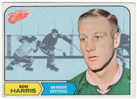 1968-69 Topps Hockey #27 Ron Harris Rookie Card