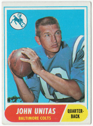 1968 Topps Football 100 Johnny Unitas