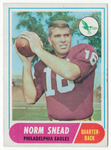 1968 Topps Football 110 Norm Snead front