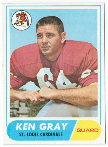 1968 Topps Football #138 Ken Gray