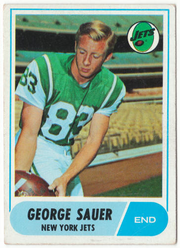 1968 Topps Football #13 George Sauer