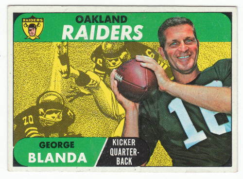 1968 Topps George Blanda #142 Card front