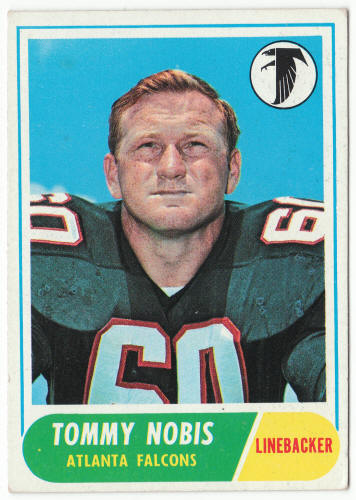 1968 Topps Football Tommy Nobis #151 Card