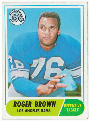 1968 Topps Football #158 Roger Brown