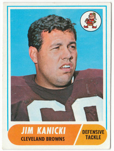 1968 Topps Football #180 Jim Kanicki Rookie Card