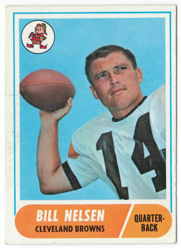 1968 Topps Football #189 Bill Nelsen front