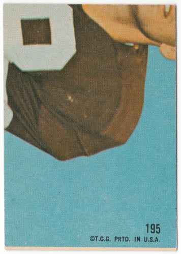 1968 Topps Football #195 Al Atkinson Rookie Card