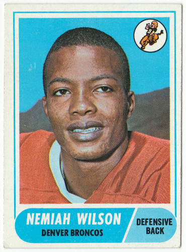 1968 Topps Football #199 Nemiah Wilson