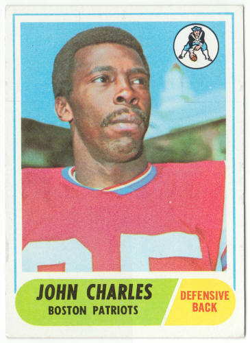 1968 Topps Football #202 John Charles Rookie Card