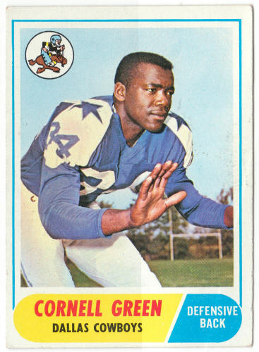 1968 Topps Football #216 Cornell Green