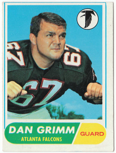 1968 Topps Football #46 Dan Grimm